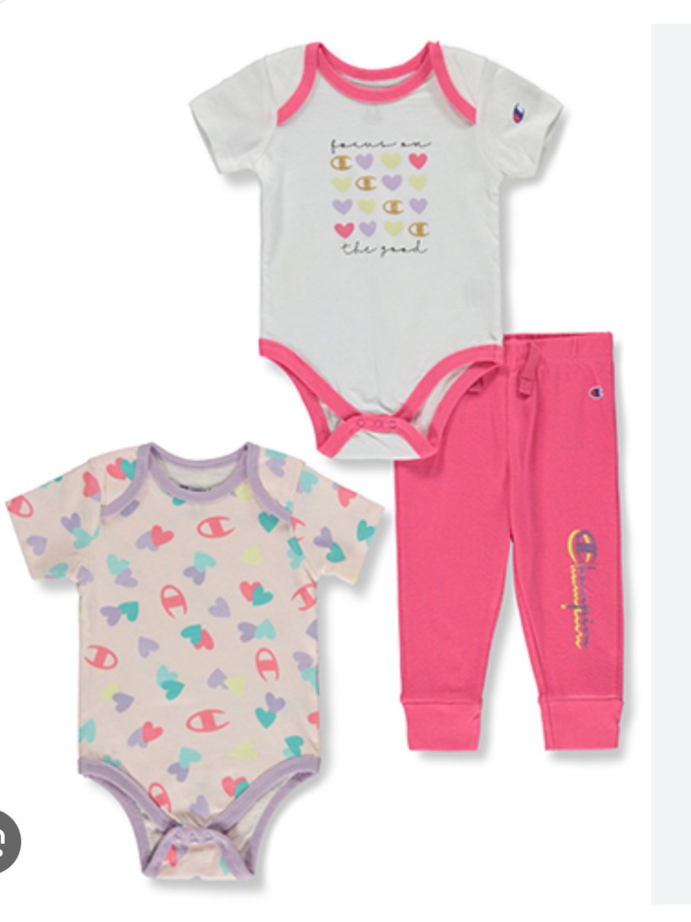 NWT Champion Baby Girl 3-Piece Set Size 24 months
